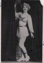 Burlesque Striptease 1945 Old Surrey Sexy Lady Hand Signed WW2 Photo