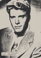 Burt Lancaster Belgium 1950s Postcard Size Film Actor Card