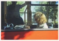 Bus Stalker On Train Lady & Evening Standard Newspaper Photo Postcard