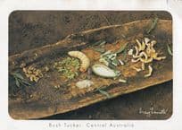 Bush Tucker Disgusting Food BBQ Caterpillars Insects Fried Australia Postcard