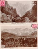 Bushman Caves Drakensburg South Africa 2x RPC Postcard s