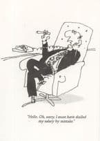 Business Tycoon Millionaire 1988 Punch Magazine Comic Postcard
