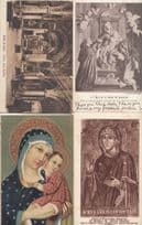 BV Maria Del SS Rosario Delle Grazie Tivoli 4x Postcard s