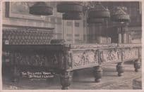 Byrkley Lodge Greek Roman Billiard Table Room Staffs Old Postcard