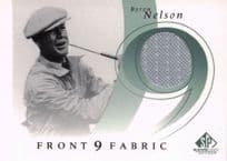 Byron Nelson Front 9 Fabric 2002 Upper Deck Authentic Shirt Card