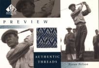 Byron Nelson Upper Deck Worn Shirt Golf Tour Rare Limited Threads Card