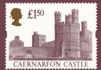 Caernarfon Welsh Castle RMPQ Royal Mail Duke Of York Stamp Postcard