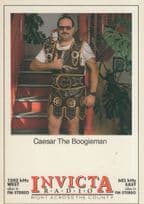 Caesar The Roman Boogieman Invicta Radio Kent Maidstone FM Rare Launch DJ Postcard