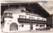 Cafe Post Tirol Austria Antique Real Photo Austria Postcard