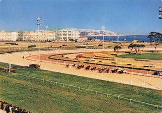 Cagnes Sur Mer French Horse Race Racing 1970s Postcard