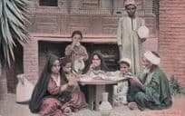 Cairo Egyptian Dinner Arab Types Antique Ethnic Postcard
