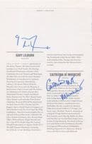 Caitriona Ni Mhurchu Irish Actress Gary Lilburn Hand Signed Theatre Page