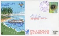 Caledonia Bay Panama Lt MC Cameron Military Diver RAF Hand Signed FDC