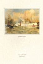 Caledonia Ship Victorian Painting P&O Arcadia October 2000 Menu