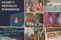 Calgary's Hospitality Headquarters Trade Winds Motor Hotel Postcard