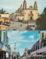 Calle Principal Main Street Cuantla Santa Domingo 2x Postcard s
