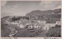 Camara De Lobes Madeira Boats Portugal Old Real Photo Postcard