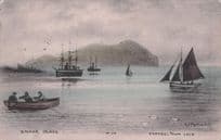 Cambeltown Loch Davaar Island Boats Scotland River Old Phillimore Postcard