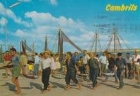 Cambrills Arrival For Fishing Spain Spanish Postcard