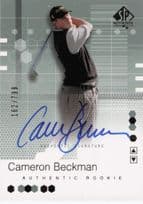 Cameron Beckman Authentic Rookie 2002 Golf SP Hand Signed Autograph Card