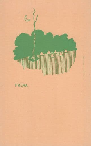 Camp Fire Crescent Moon Tent Boy Scouts Girl Guides Old Greetings Postcard