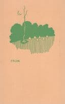 Camp Fire Crescent Moon Tent Boy Scouts Girl Guides Old Greetings Postcard