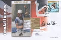 Campbell Walsh Slalom Olympic Games Medal Heroes Hand Signed FDC