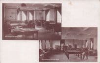 Canadian Hospital Patients Billiard Room Basingstoke Berks Postcard