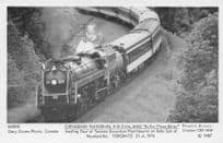Canadian National Train 4-8-2 No 6060 in 1976 Pamlin Prints Railway RPC Postcard