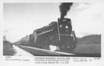 Canadian National Train 4-8-4 No 6218 in 1967 Pamlin Prints Railway RPC Postcard