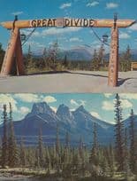 Canadian Rockies Great Divide Three Sisters 2x Canada Postcard s