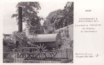 Canterbury & Whitstable Railway Invicta Locomotive Train Postcard