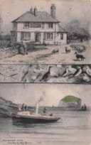 Canty Bay Inn North Berwick Bonnie Doon Ship Phillimore Rare Postcard