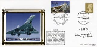 Captain Brian Walpole Concorde OBE Rare Hand Signed FDC
