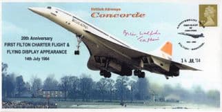Captain Brian Walpole Concorde Pilot OBE LTD TO 28 Hand Signed FDC