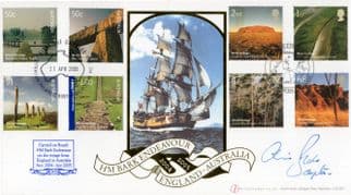 Captain Chris Blake HM Bark Endeavour Ship Hand Signed FDC