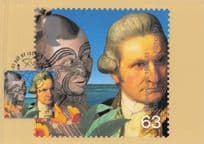 Captain Cook Ship Old Explorer Royal Mail First Day Cover Postcard