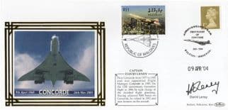 Captain David Leney Concorde Pilot 2004 Hand Signed FDC