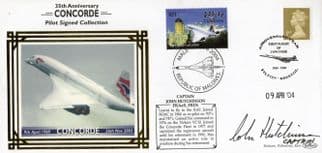 Captain John Hutchinson Historic Concorde Pilot Hand Signed FDC