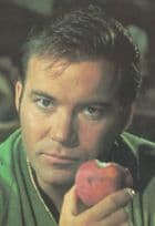 Captain Kirk Eating An Apple Star Trek Postcard