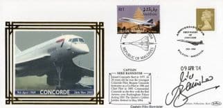 Captain Mike Bannister Concorde 1969 to 2003 Hand Signed FDC