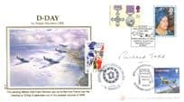 Captain Richard Todd Of WW2 Pegasus Bridge Frank Wootton Hand Signed FDC