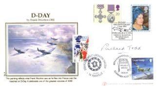Captain Richard Todd Of WW2 Pegasus Bridge Frank Wootton Hand Signed FDC