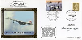 Captain Ron Weidner Concorde Pilot 1969 to 2003 Hand Signed FDC