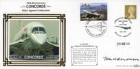 Captain Terence Henderson Concorde Pilot 1969 to 2003 Hand Signed FDC
