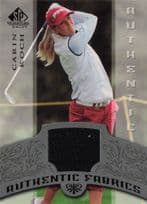 Carin Koch Authentic Fabrics 2005 SP Golf Upper Deck Worn Shirt Card