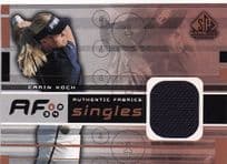 Carin Koch Authentic Fabrics Singles 2003 Golf Upper Deck Worn Shirt Card