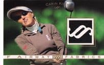 Carin Koch Fairway Fabrics 2003 Real Golf Shirt Relic Trade Card