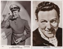 Carl Brisson Paramount Beagles Printed Signed RARE Postcard & MORE