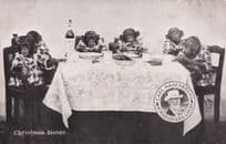 Carl Hagenbeck German Zoo Chimpanzees Christmas Dinner Circus Old Postcard